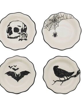Celebrate Together™ Halloween 4-pc. Spooky Appetizer Plates Set new